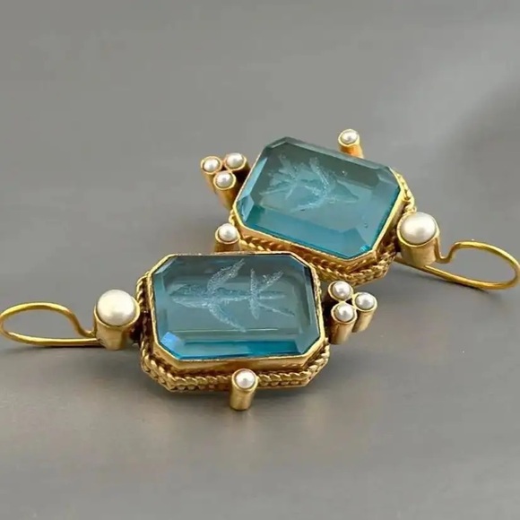 Zara 2-chains Heart Drop Charms Double Chain Necklaces Set - Picture 12 of 16